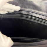 Chanel Vintage Black/White Leather CC Chain Tote '89-'91