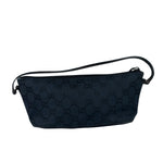 Gucci Black Canvas GG Print Mini Boat Pochette