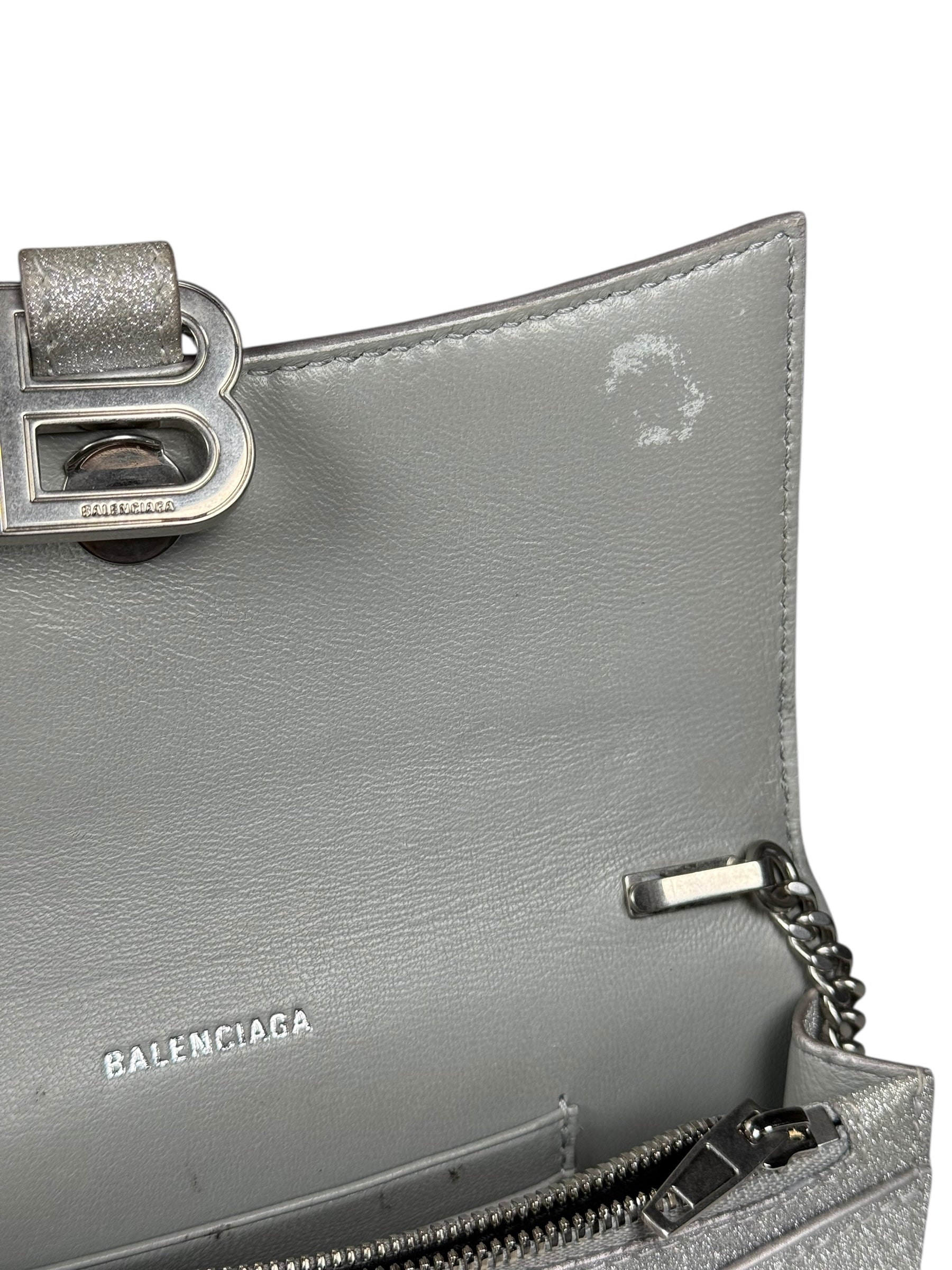 Balenciaga Hourglass Wallet On Chain XS