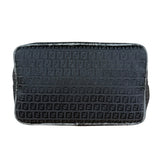 Fendi FF Black Canvas Logo Tote