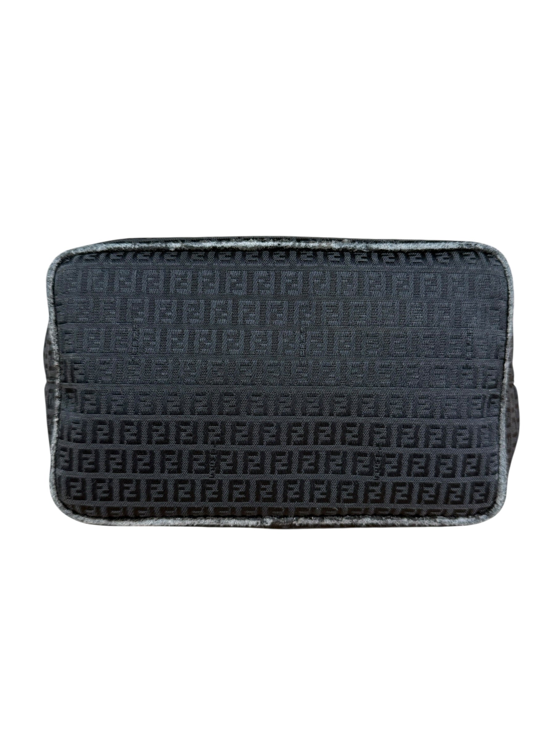 Fendi FF Black Canvas Logo Tote
