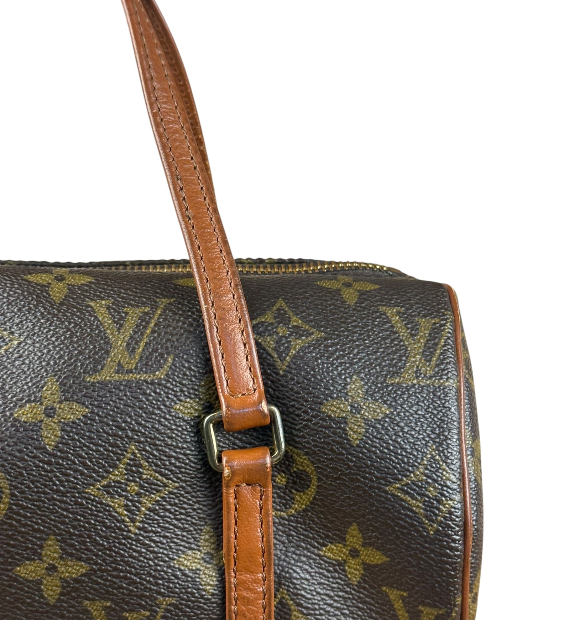 Louis Vuitton Vintage Monogram Papillon 26 Handbag (Zipper Defect)