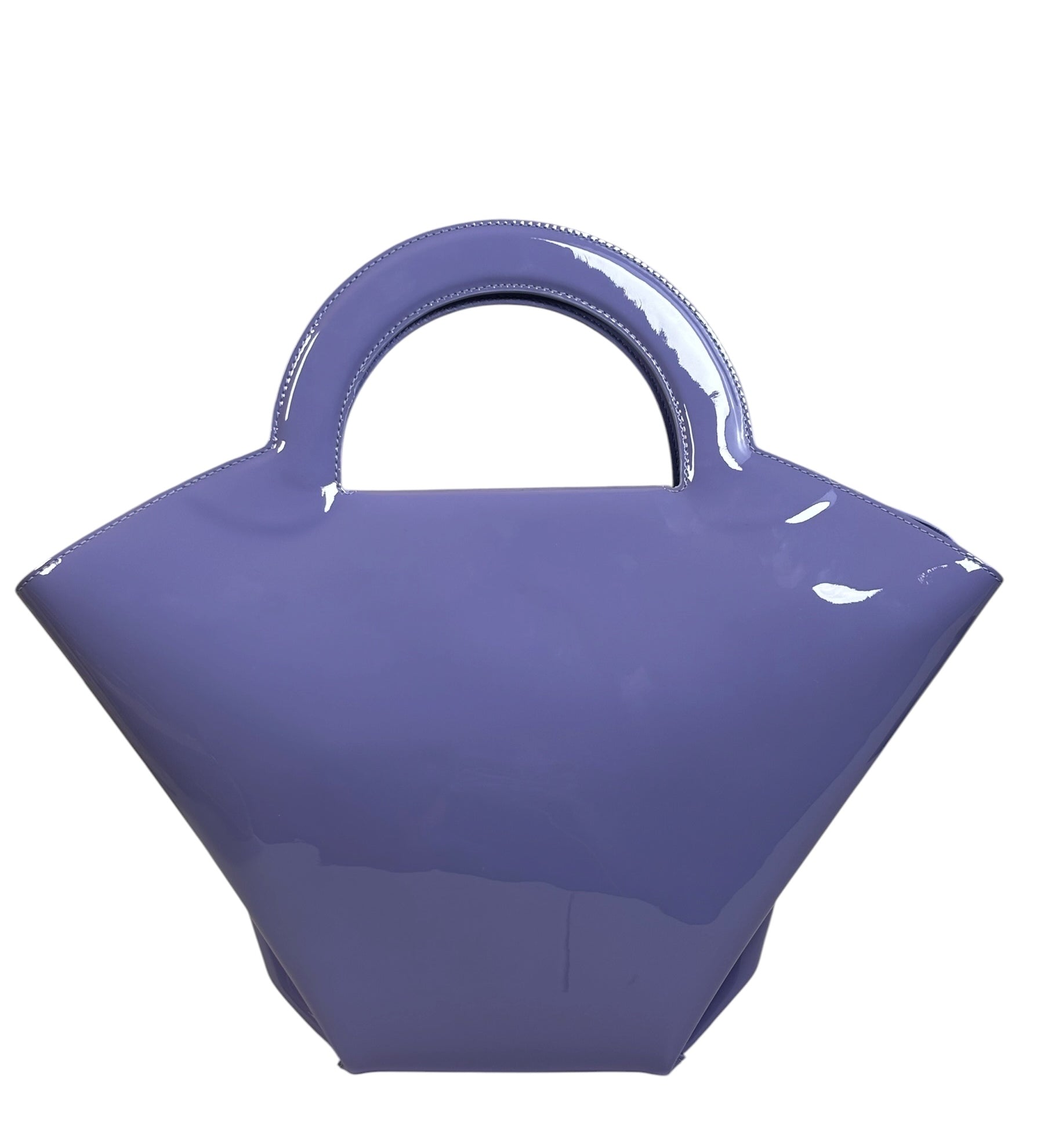 Bottega Veneta Lilac Patent Leather Doll Small Tote