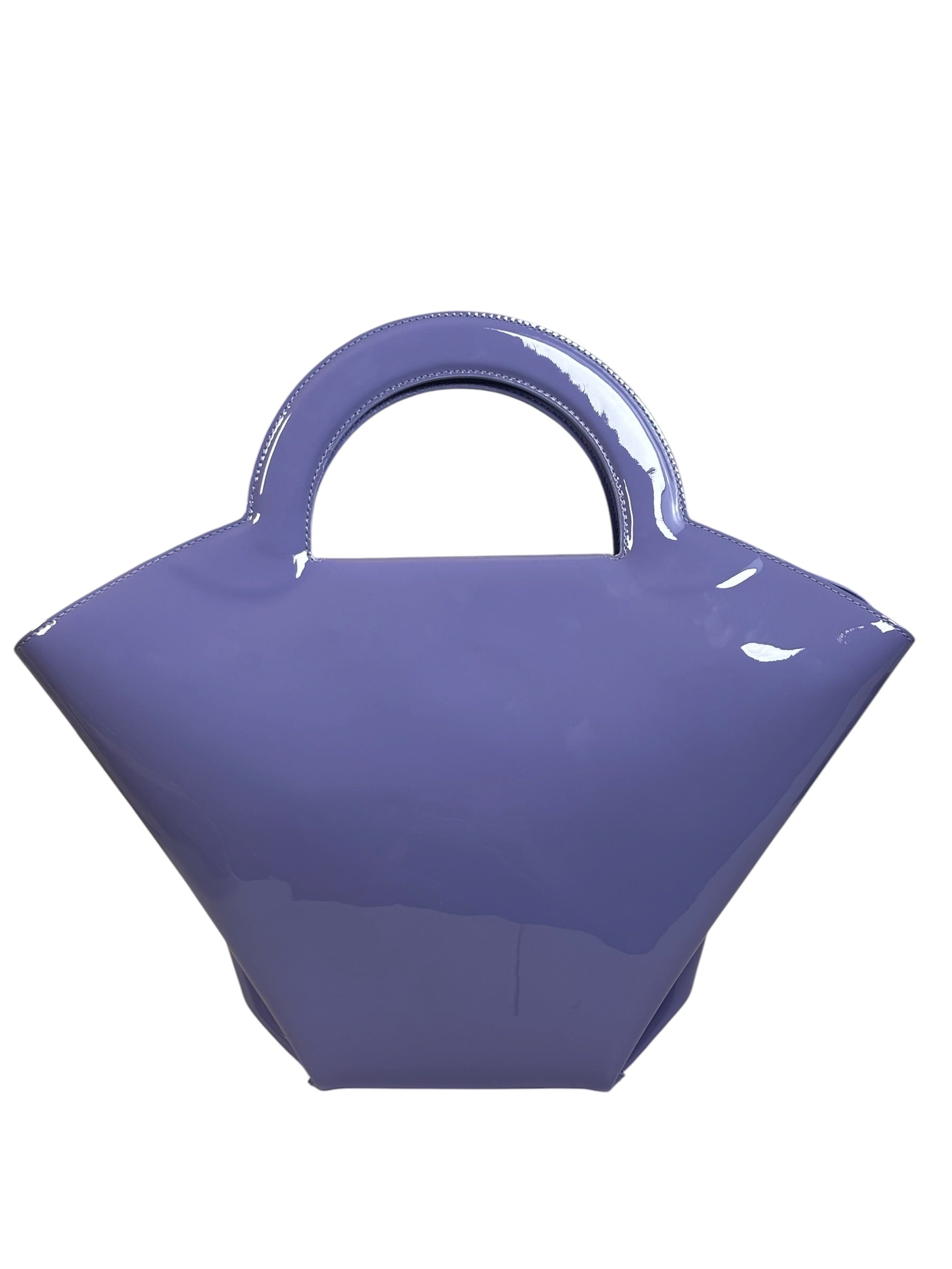 Bottega Veneta Lilac Patent Leather Doll Small Tote