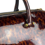 YSL Patent Leather Tortoise Shell Duffle