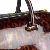 YSL Patent Leather Tortoise Shell Duffle