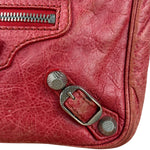 Balenciaga Fuchsia Leather Le City Crossbody