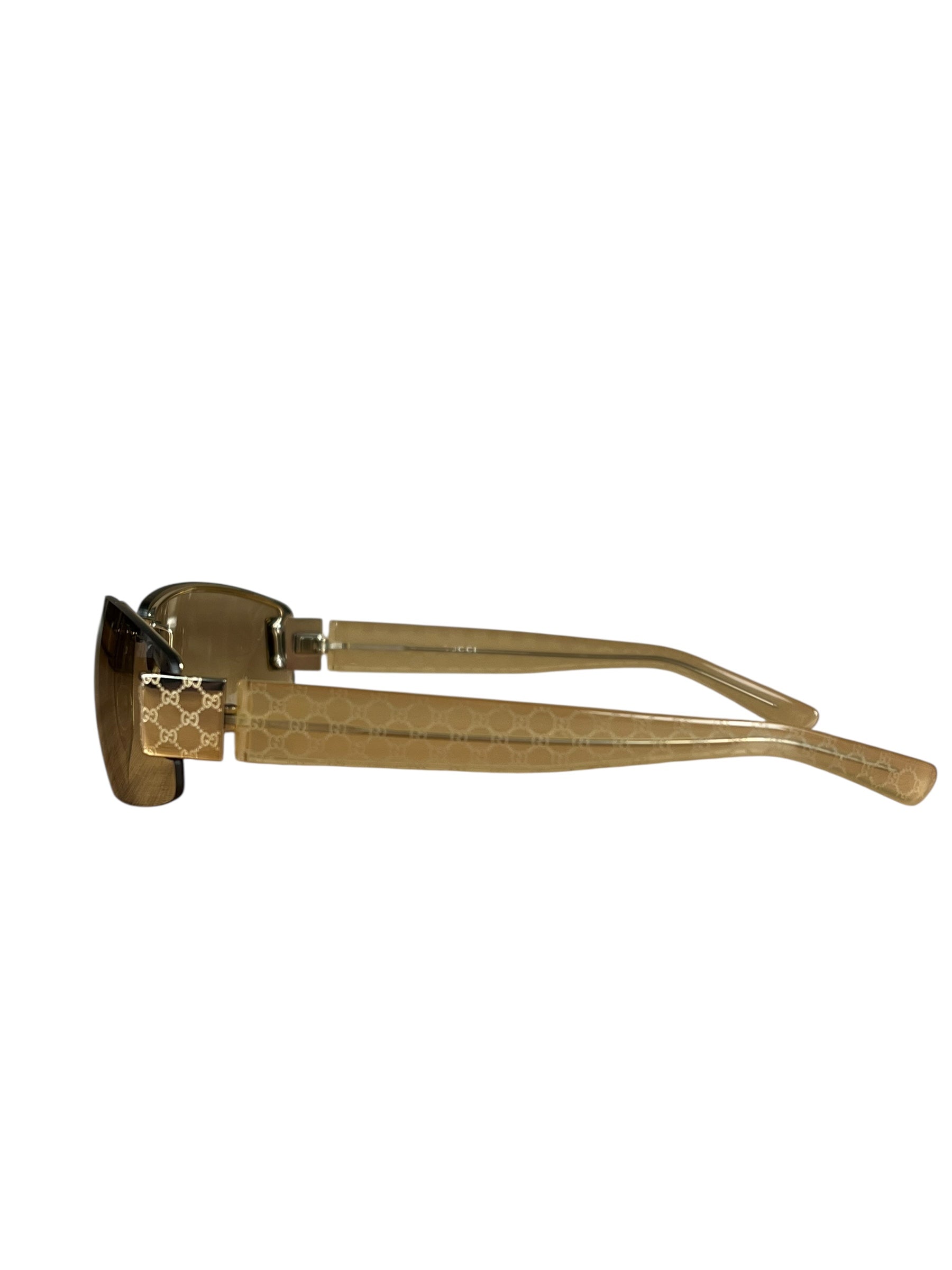 Gucci Vintage GG Web Tinted Sunglasses