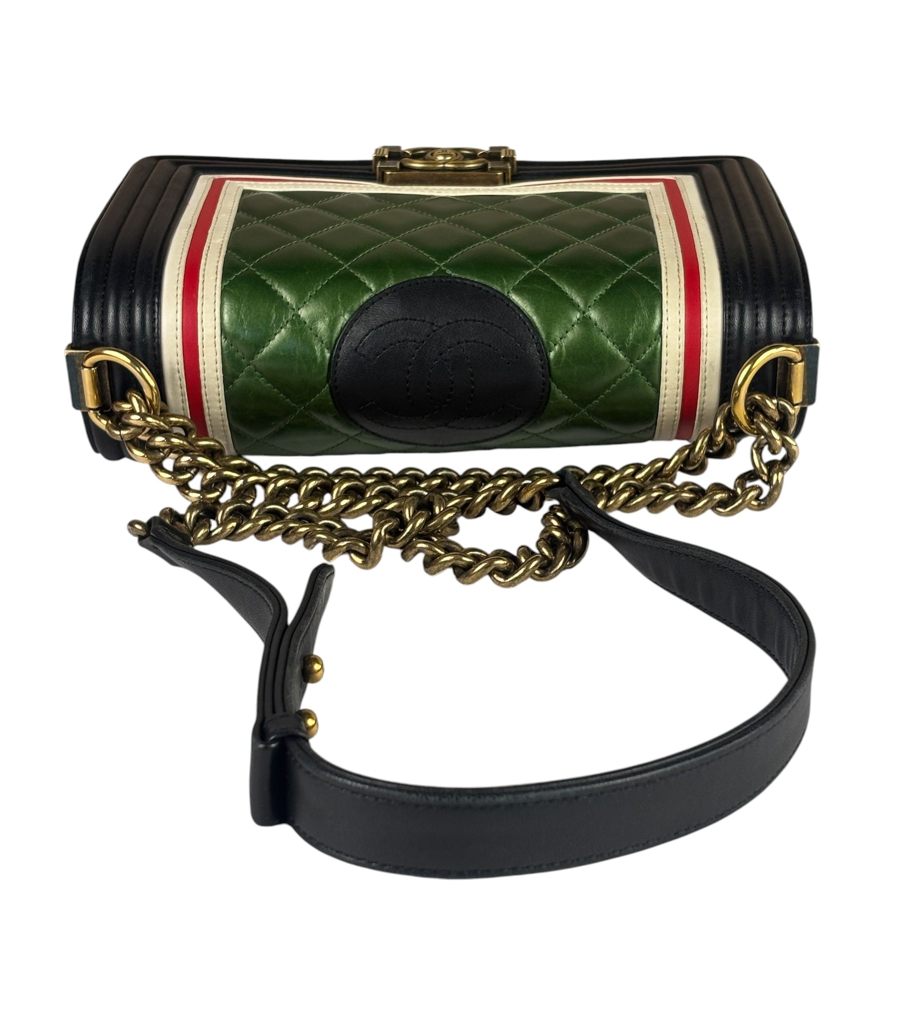 Chanel Multicolor Lambskin Crest S Boy Bag