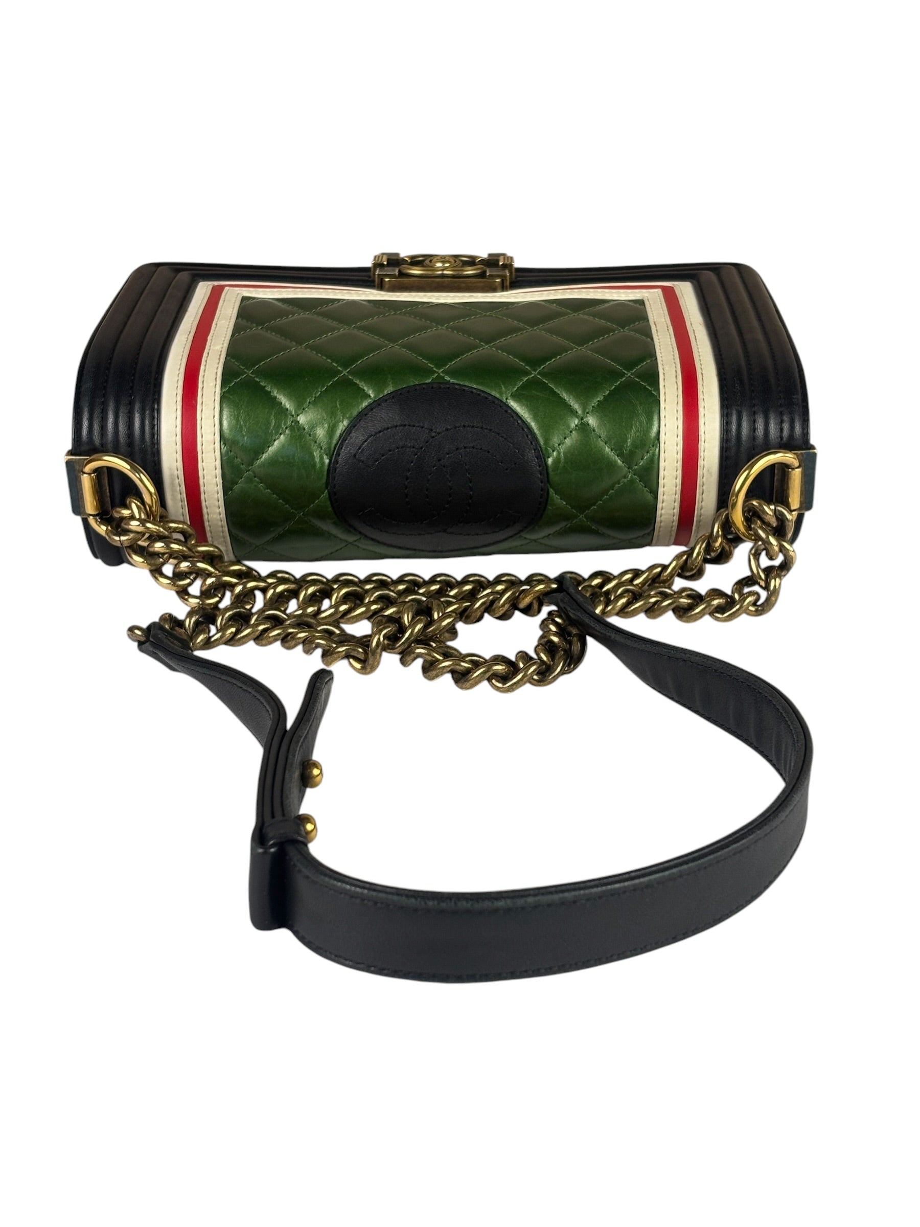 Chanel Multicolor Lambskin Crest S Boy Bag