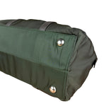Prada Vintage Green Nylon Top Handle Bowler Bag
