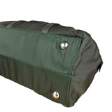 Prada Vintage Green Nylon Top Handle Bowler Bag