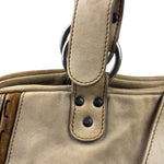 Christian Dior Beige Large Gaucho Double Saddle Shoulder Bag