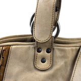 Christian Dior Beige Large Gaucho Double Saddle Shoulder Bag