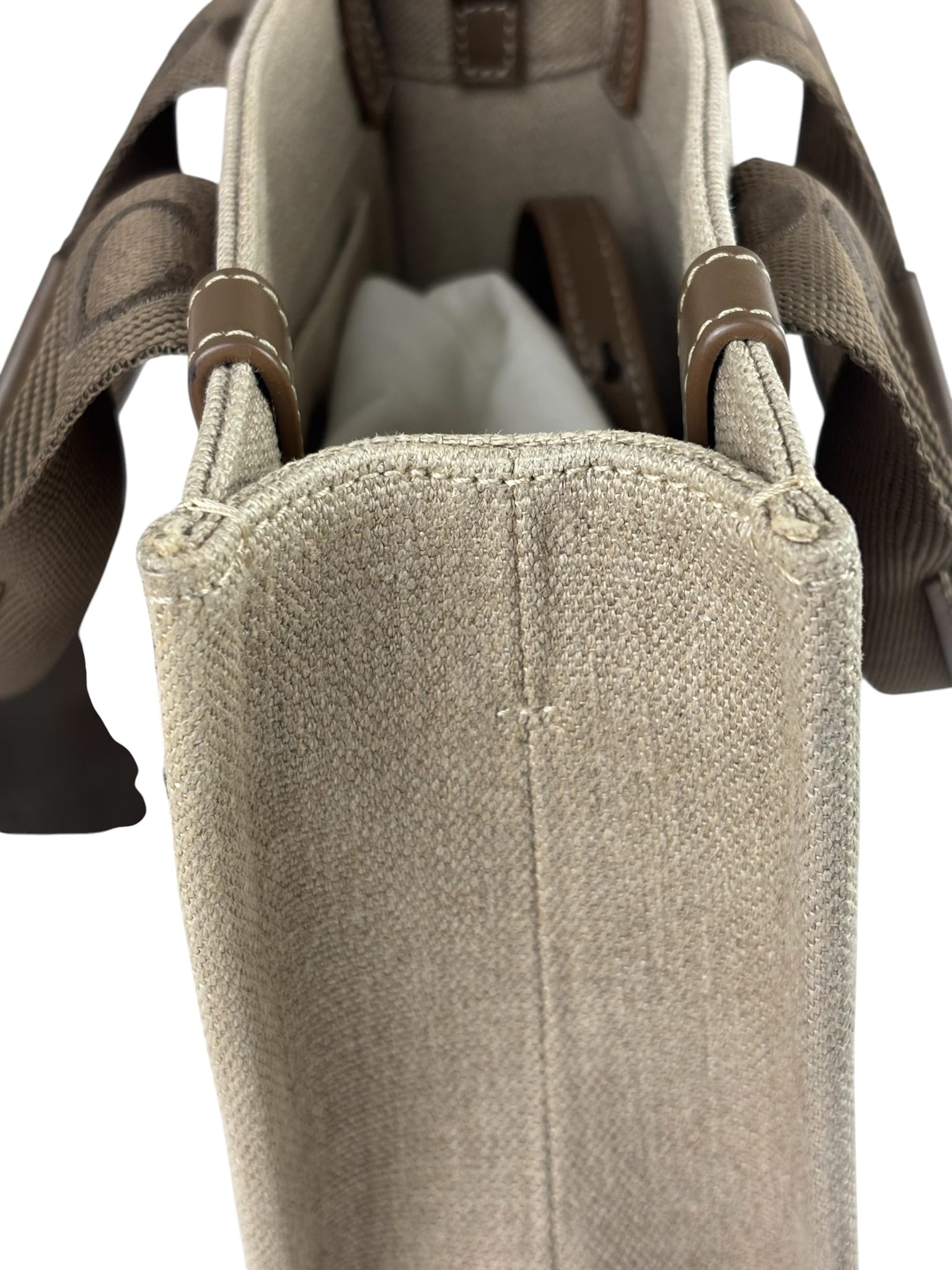 Chloé Small Woody Canvas 2Way Tote Khaki/Green