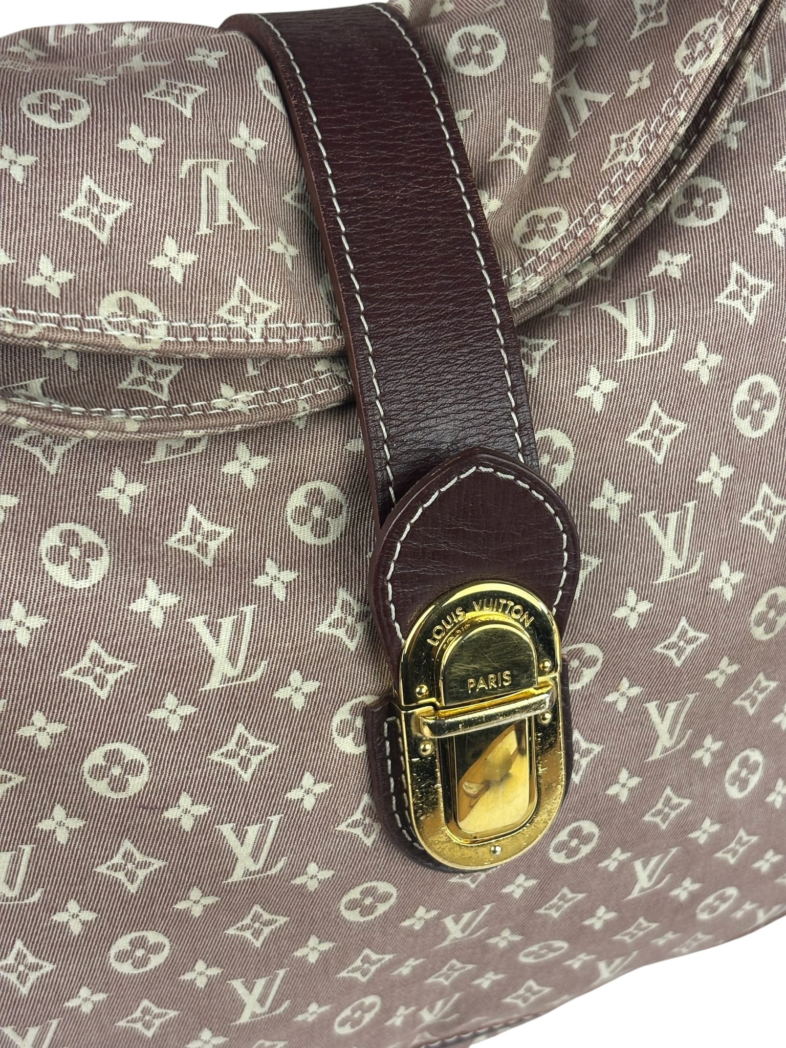 Louis Vuitton Brown Leather Trim Monogram Idylle Romance