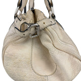 Chloé White Leather Paddington Handbag (Repainted)