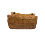Prada Vintage Brown Nappa Leather Gaufre Shoulder Bag