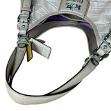 Coach Beige Maggie Croc Handbag