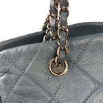 Chanel Blue Caviar Quilted CC Timeless Soft Shopper Tote 2010