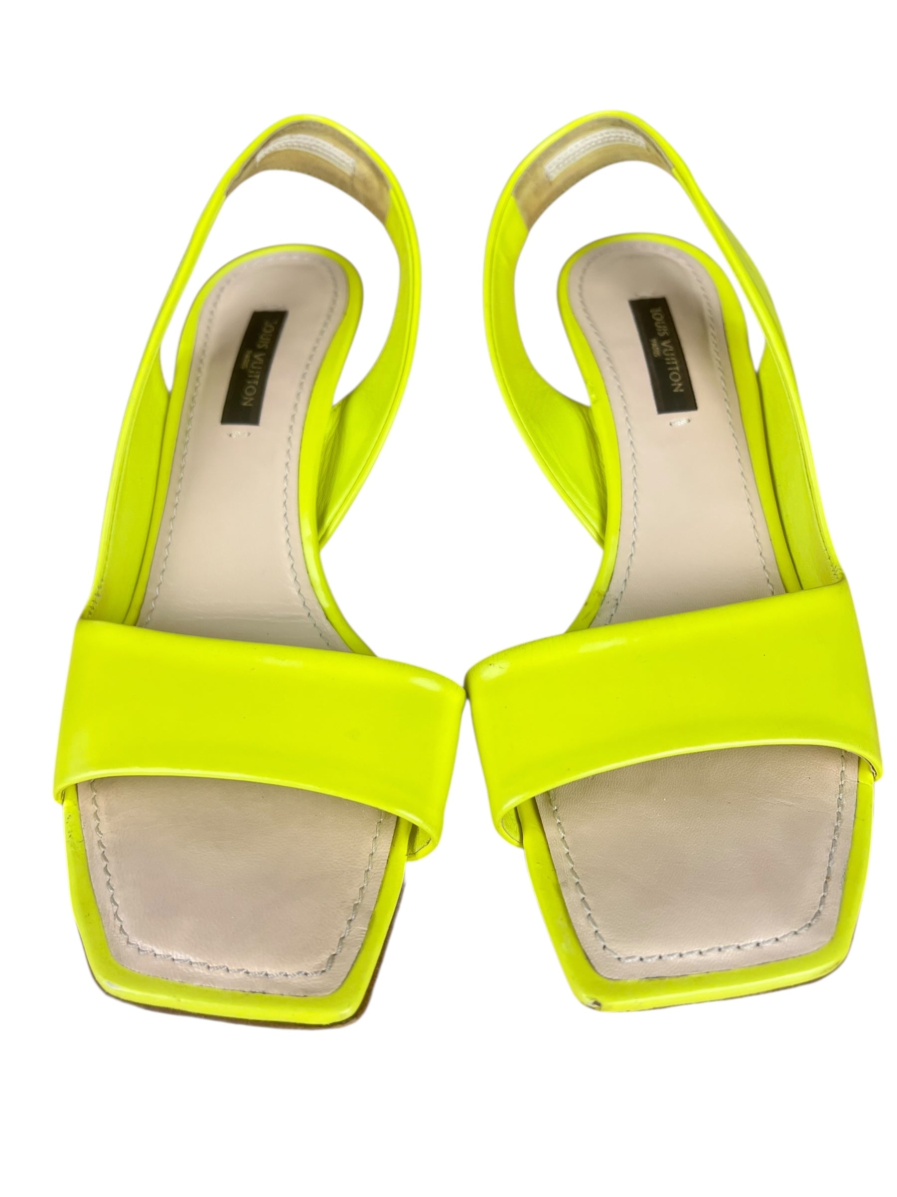 Louis Vuitton Neon Leather Heel