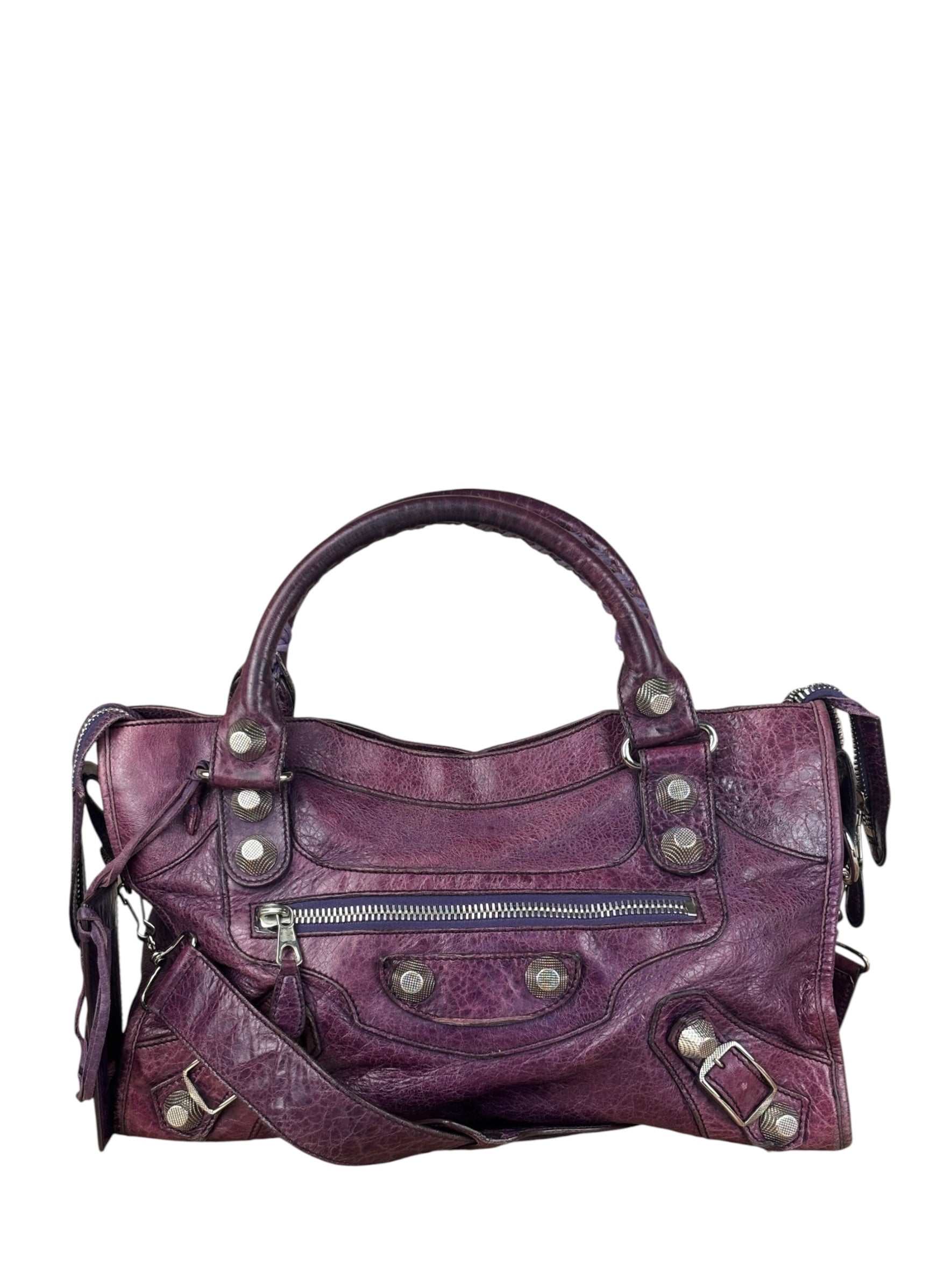 Balenciaga Purple City Bag