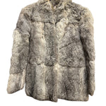 Vintage Grey Fox Fur Coat