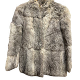 Vintage Grey Fox Fur Coat