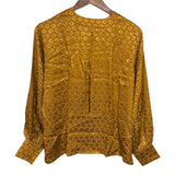 Christian Dior Mandarin Collar Jacquard Silk Shirt