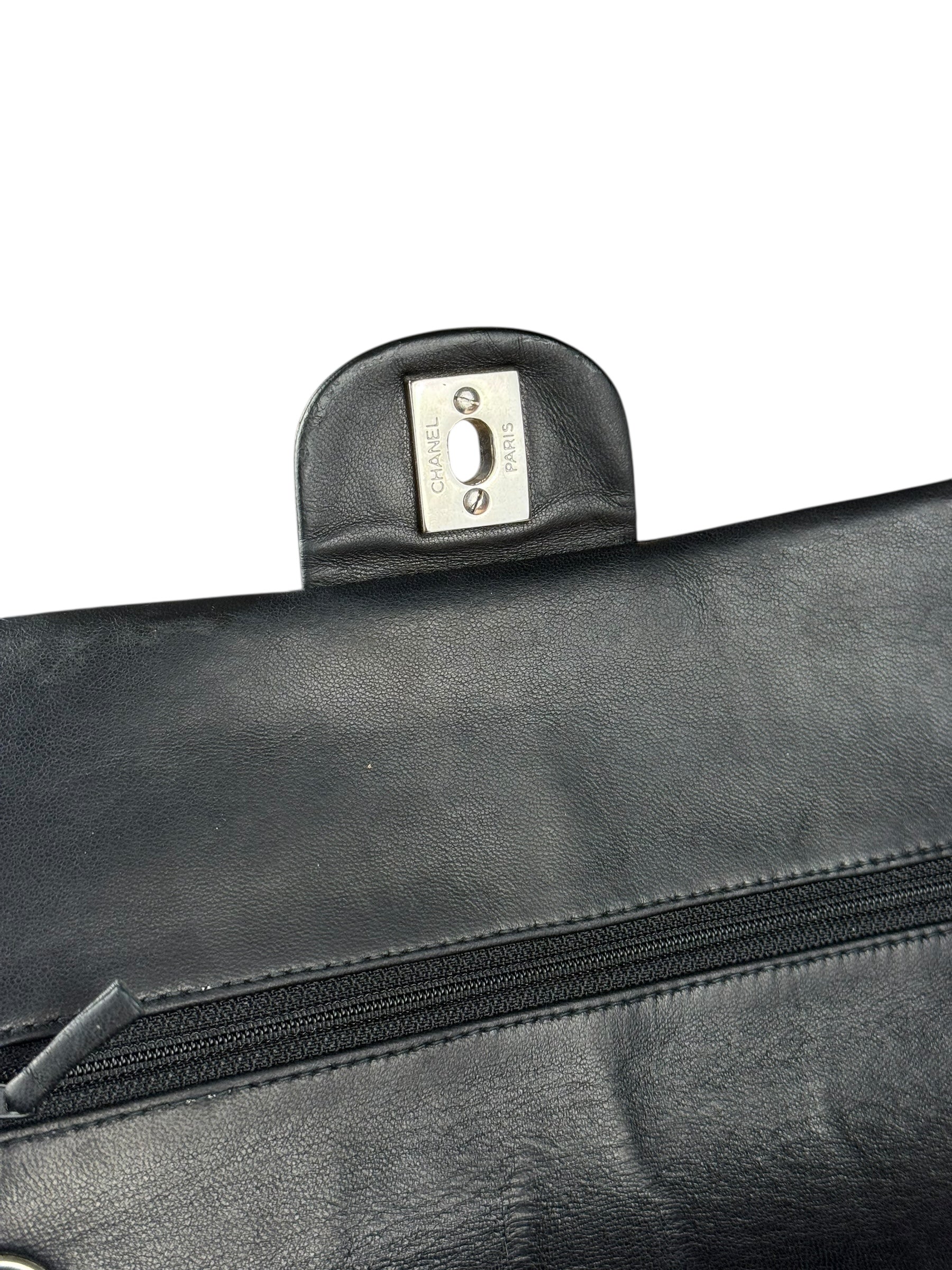 Chanel Classic Quilted Black Double Flap Bag 2003