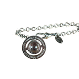 Vivienne Westwood Silver 3D Pink Orb Bracelet