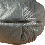 Fendi Vintage Black Leather Spy Hobo Bag