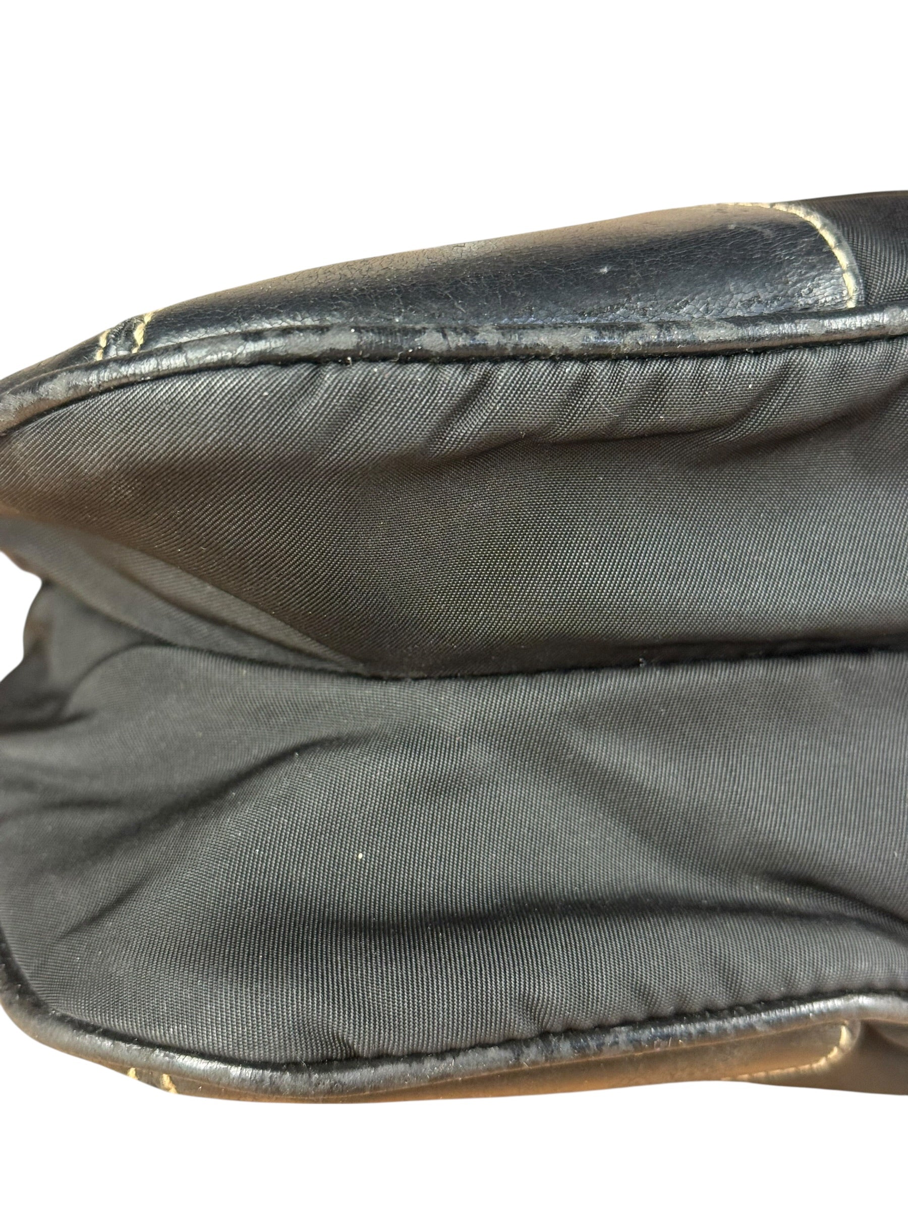 Prada Vintage Black Nylon Crossbody Bag