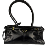 Prada Black Bonnie Calfskin Shoulder Bag