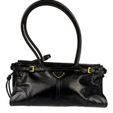 Prada Black Bonnie Calfskin Shoulder Bag