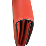 Loewe Red/Pink Leather Trifold Long Wallet