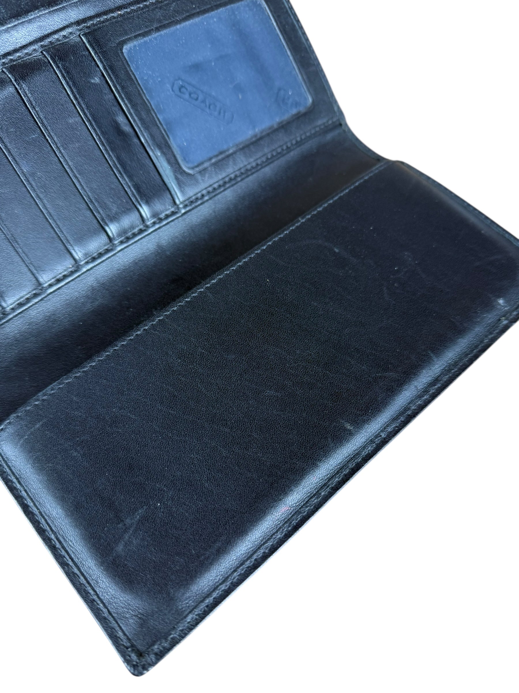 Coach Vintage Signature C Long Wallet Black