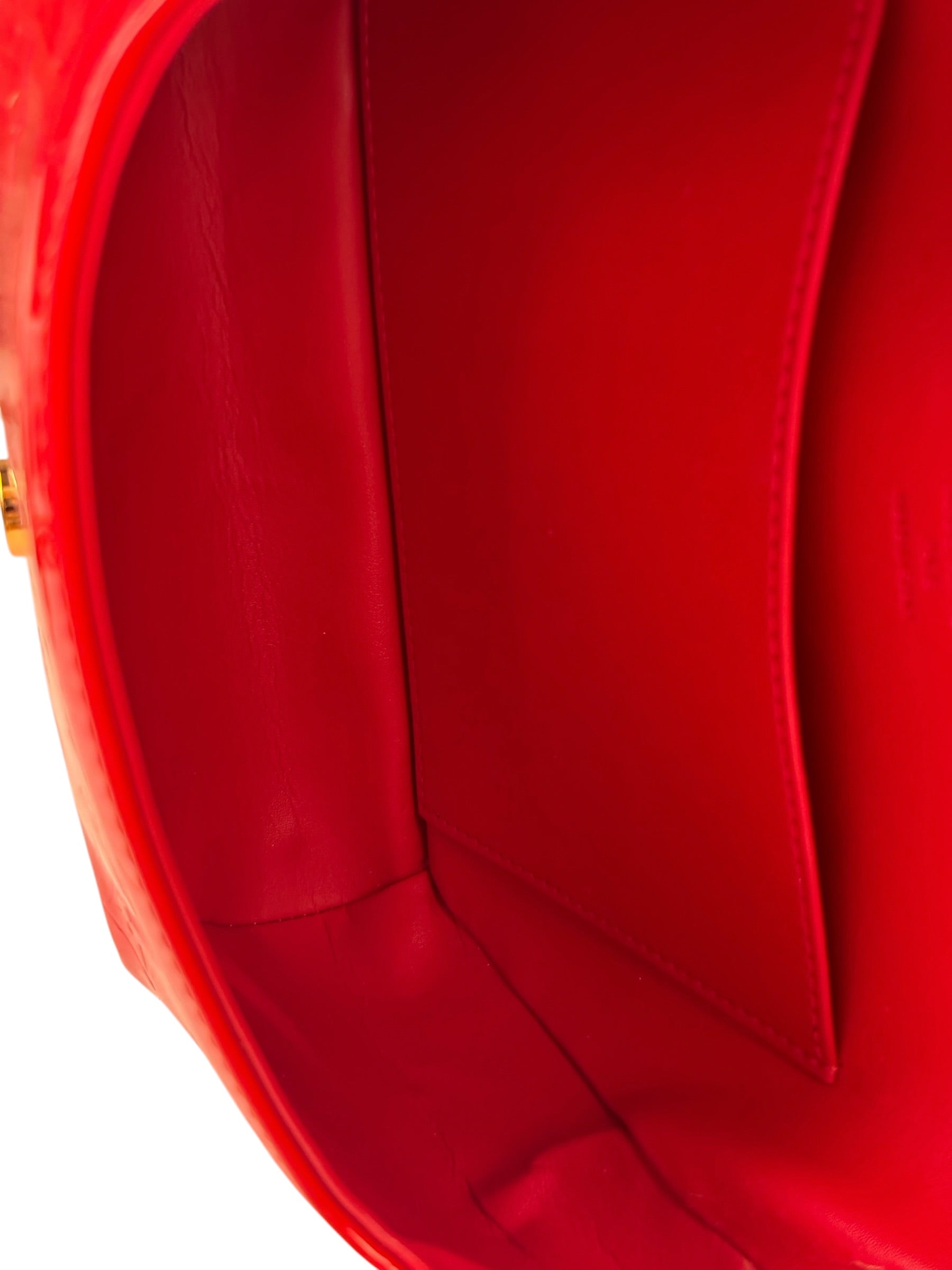 Louis Vuitton Red Vernis Thompson Street Shoulder Bag