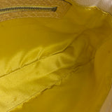 Fendi Vintage Denim x Snakeskin Baguette Yellow