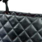 Chanel Black Quilted Leather Ligne Cambon Tote Bag 2004