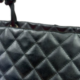 Chanel Black Quilted Leather Ligne Cambon Tote Bag 2004