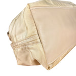 Prada Beige Nylon/Leather Shoulder Bag