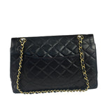 Chanel Black Quilted Leather Double Flap Small Bag