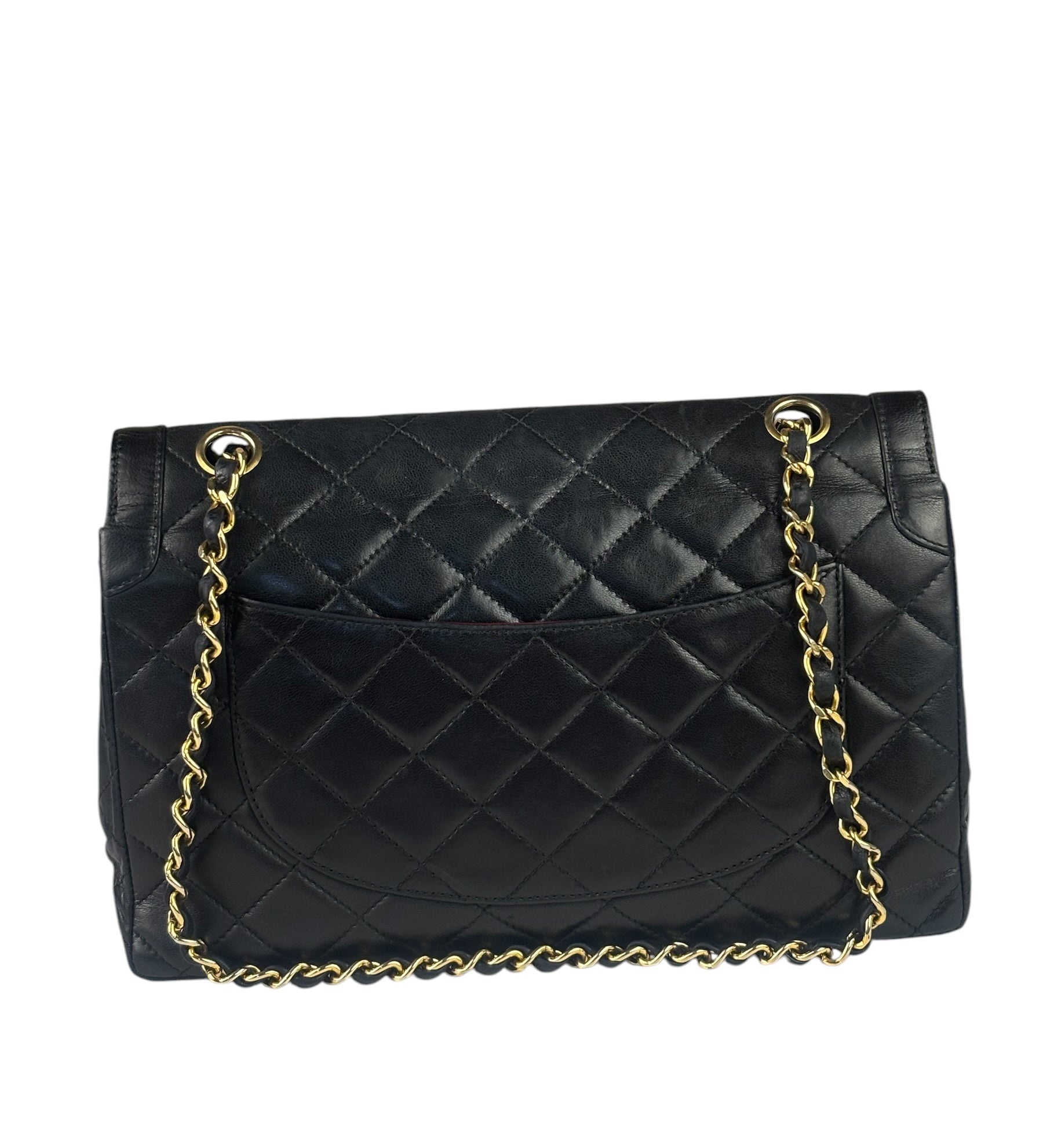 Chanel Black Quilted Leather Double Flap Small Bag