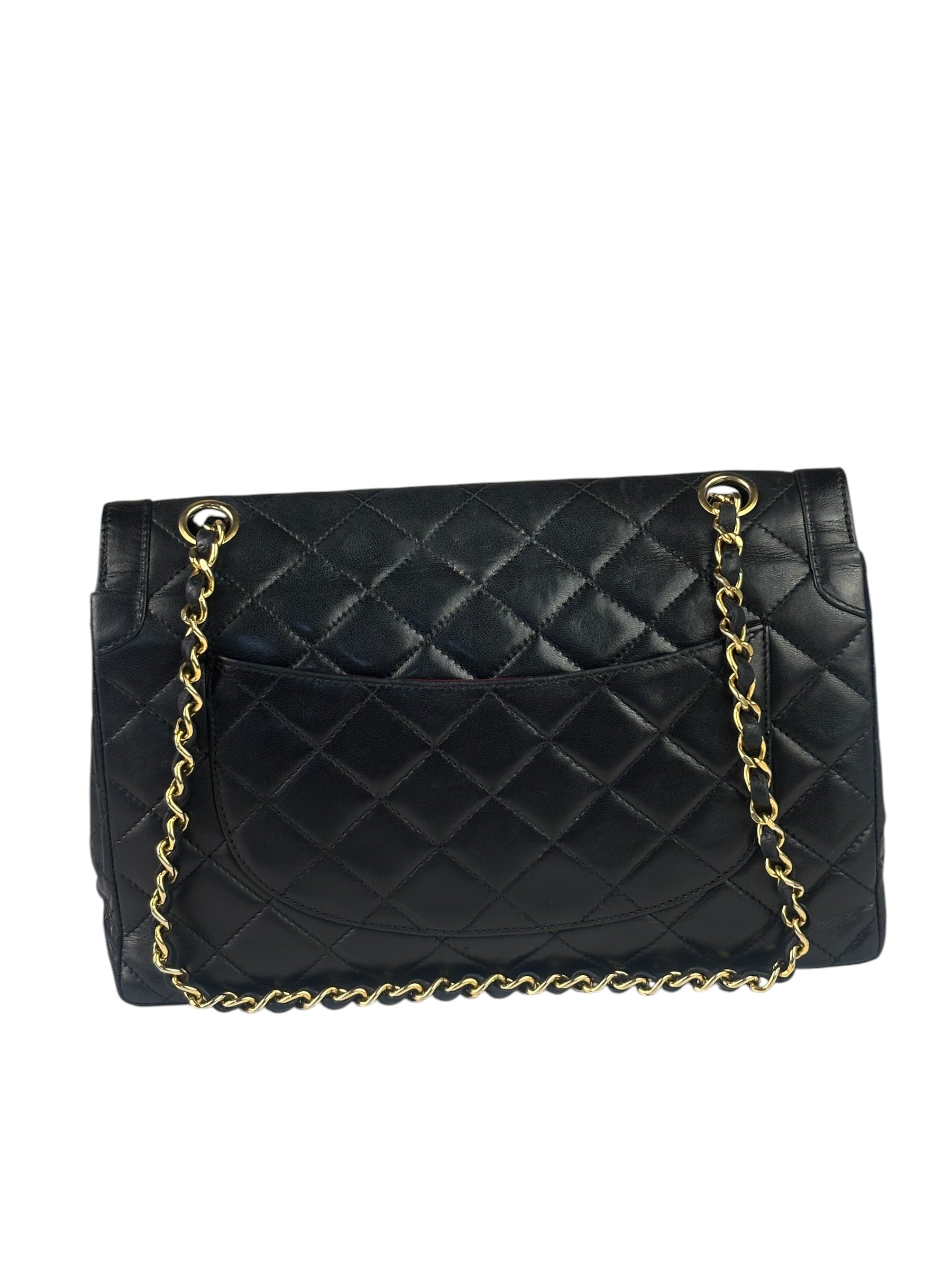 Chanel Black Quilted Leather Double Flap Small Bag