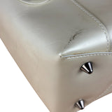 Christain Dior Leather Chrome Beaded Malice Tote Bag