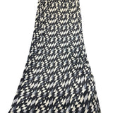 Fendi Black/White Geometric Patterned Sleeveless Tank Dress
