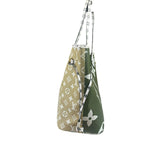 Louis Vuitton Olive Green/Beige Monogram Giant Neverfull MM