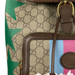 Gucci GG Equestrian Coated Canvas Backpack