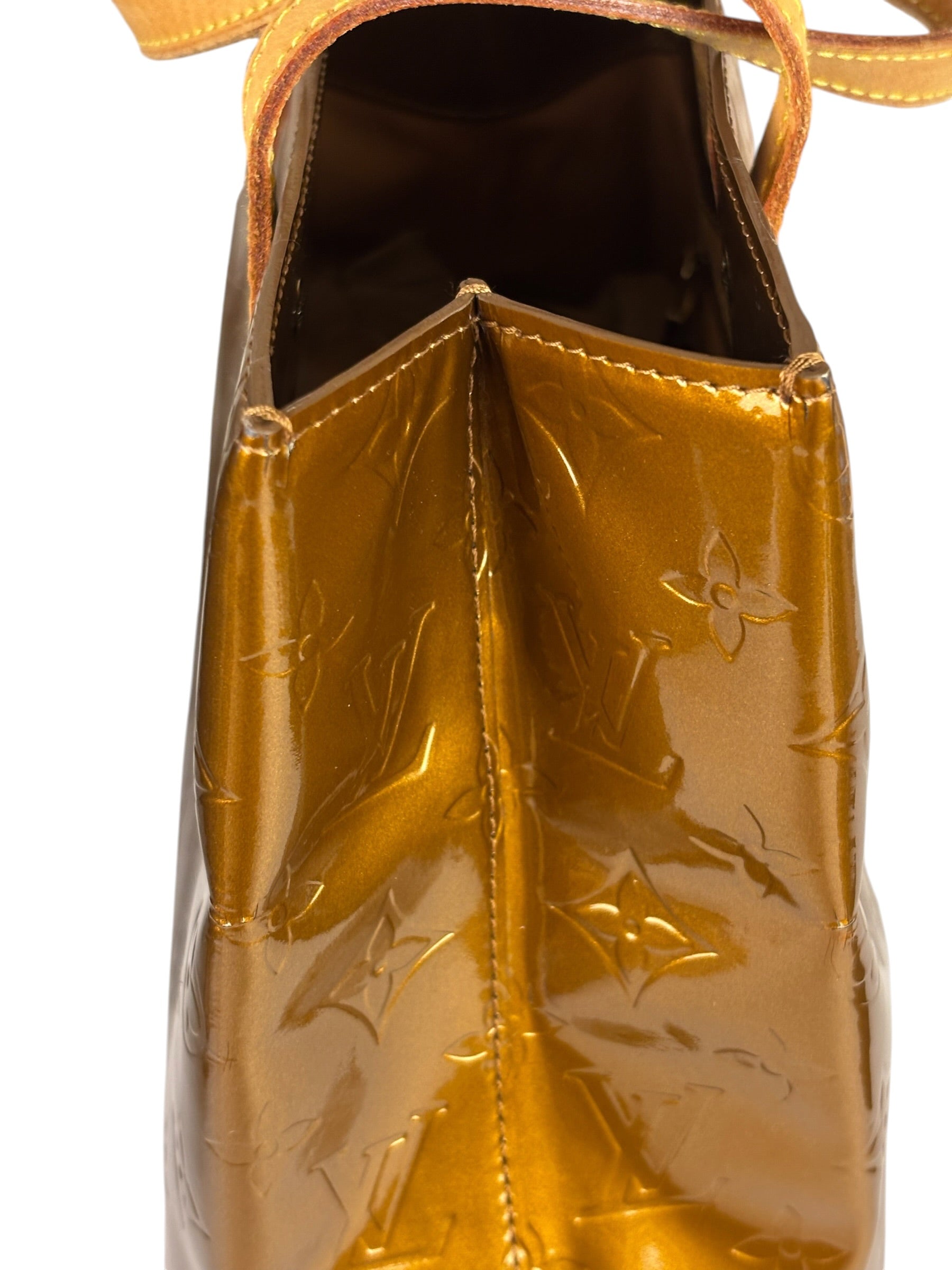 Louis Vuitton Metallic Bronze Vernis Reade MM